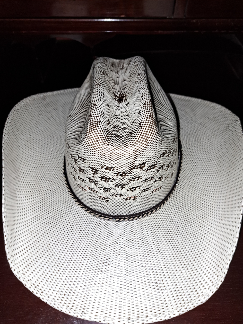 Men's Straw Cowboy Hat - White